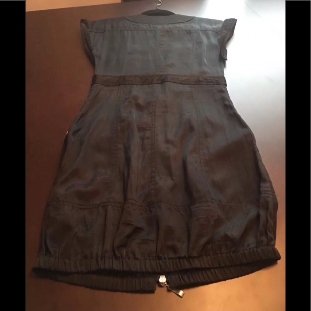 Vintage NWT Collective Clothing Black 2-Way Zip Dress Sz M - Picture 3 of 7
